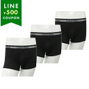 カルバンクライン インナー コットンストレッチボクサーパンツ3枚セット アンダーウエア 下着 ブラック メンズ CALVIN KLEIN NB1799A 001