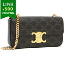 セリーヌ ショルダーバッグ チェーン トリオンフ ミニバッグ ブラウン レディース CELINE 197992DQW 04LU