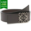 ロエベ ベルト リバーシブルアナグラム 4cm グレー メンズ LOEWE E821238X12 0221