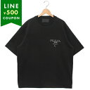 プラダ Tシャツ カットソー ブラック メンズ PRADA UJN896 14K7 F0002