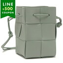 ボッテガヴェネタ ショルダーバッグ カセット クロスボディ ポーチ グリーン レディース BOTTEGA VENETA 680217 VCQC4 3403(4)