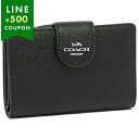 コーチ 財布 二つ折り財布 ブラック レディース アウトレット COACH 6390 SVDTV 一粒万倍日