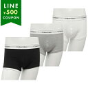 カルバンクライン インナー ローライズトランクス 3枚セット アンダーウエア 下着 グレー メンズ CALVIN KLEIN NB4389 906