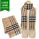 バーバリー マフラー ジャイアントチェック ベージュ ブラック レディース BURBERRY 8076576 A7026