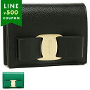 FERRAGAMO フェラガモ 二つ折り財布 VARA ヴァラ レディース リボン ミニ財布 22D515 Salvatore Ferragamo