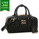 ミュウミュウ ハンドバッグ ショルダーバッグ マテラッセ ブラック レディース MIU MIU 5BB142 AN88 F0002 VOON
