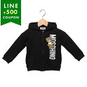 モスキーノ 子供服 パーカー フーディー テディベア ブラック キッズ MOSCHINO MUF05E LDA27 60100