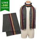 ポールスミス マフラー ストライプ グレー メンズ PAUL SMITH M1A454D AS22 76A