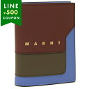 マルニ 二つ折り財布 ブルー マルチカラー レディース MARNI PFMOQ14U28 LV520 ZO958