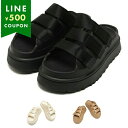 UGG アグ 厚底 スライド サンダル ゴールデングロー スライド プラットフォーム レディース 1167430 W GOLDENGLOW SLIDE