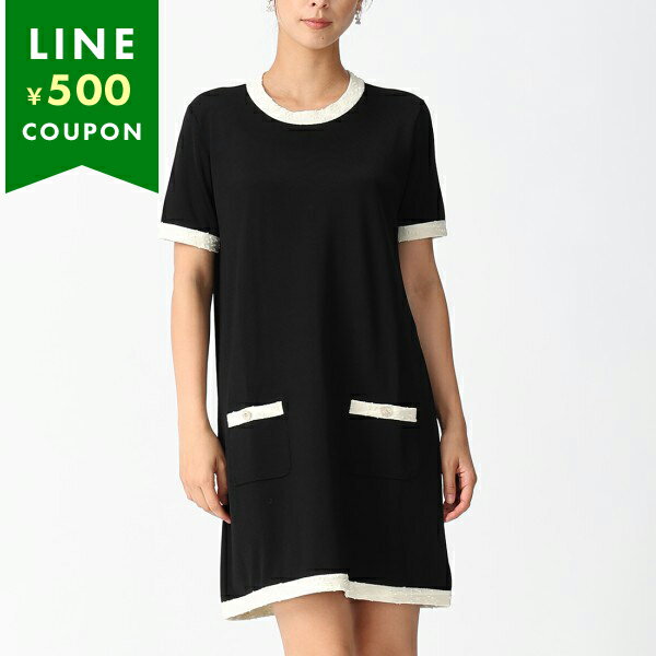 シャネル ワンピース CCマーク ココマーク ブラック レディース CHANEL P80105 K11529 U1483