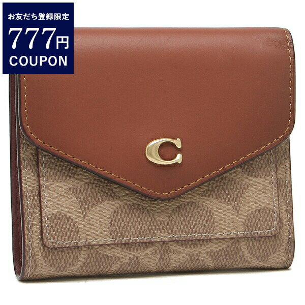 コーチ 三つ折り財布 財布 ミニ財布 ベージュ ブラウン レディース COACH C2329 B4NQ4 一粒万倍日のサムネイル