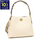 【10%OFFクーポン 4/12 13時～4/19 9時】コーチ ショルダーバッグ ウィロウ ホワイト ベージュ レディース COACH C2590 B4CAH