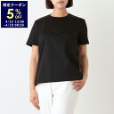 【5%OFFクーポン 4/12 13時～4/19 9時】フェンディ Tシャツ トップス ロゴ ブラック レディース FENDI FS7254 AHLS F0GME