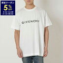 【5%OFFクーポン 4/12 13時～4/19 9時】ジバンシィ Tシャツ・カットソー スリムTシャツ ロゴ ホワイト メンズ GIVENCHY BM716G3YAC 100