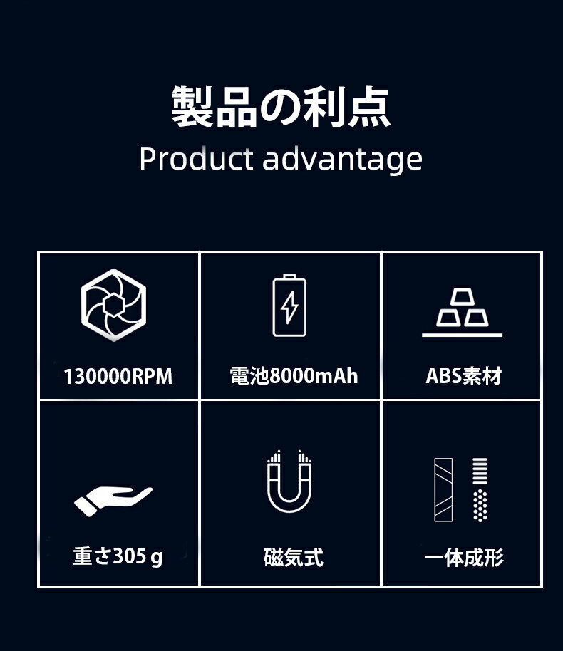 【ワンダフルデー全品目9%OFFクーポン&P5】ブロワー 電動エアダスター2色 超軽量 1...