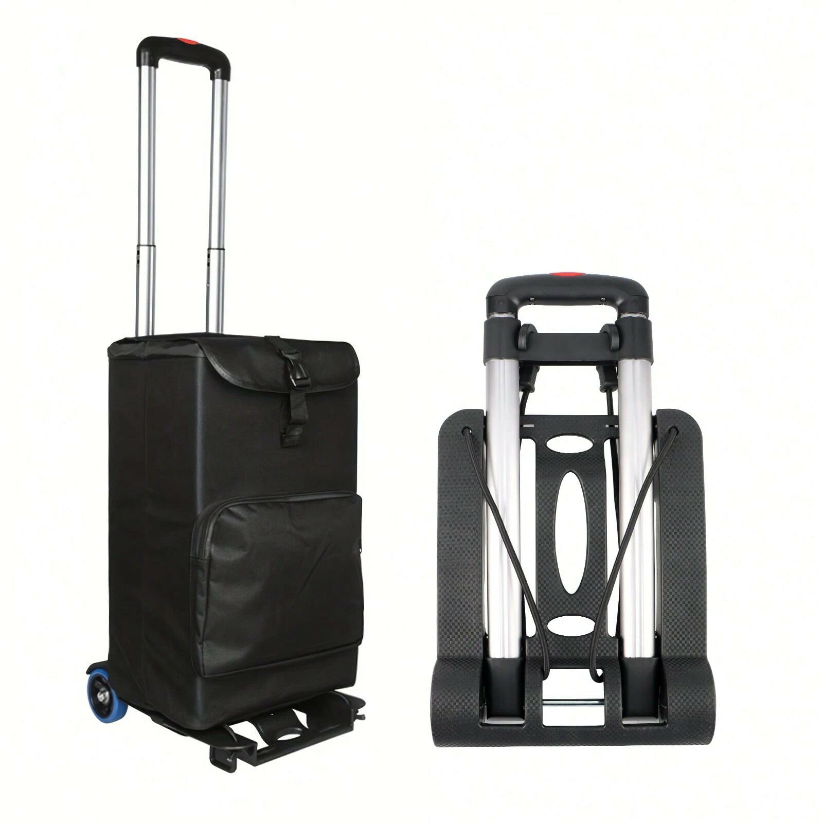 MxPROキャリーカート折り畳み ショッピングカート2輪 野菜を運ぶカート 荷物運搬カート 小さい 台車 折..