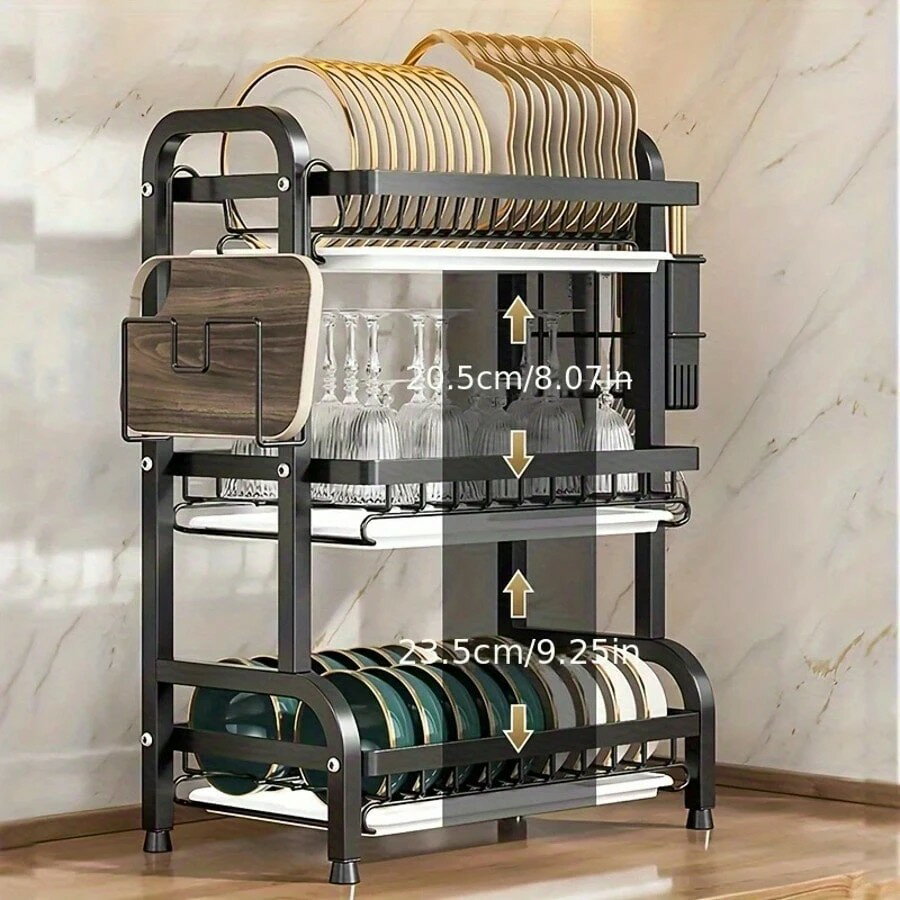 MxPROキッチン用品オーナメントラック、水切りラック、多目的ボウルラック、ボール収納ラック、キッチンマット滑り止め、秋冬スタイルとクリスマスの装飾に最適なキッチン用品