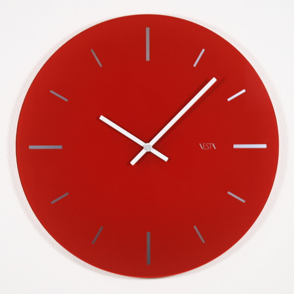 時計（記念品） イタリア製 デザインクロック VESTA 【R2】 おしゃれ インテリア時計 アートクロック 掛け時計 壁掛け時計 掛時計 かけ時計 アナログ シンプル モダン お祝い 新築祝い 開店祝い 結婚祝い 事務所 開業祝い 記念品