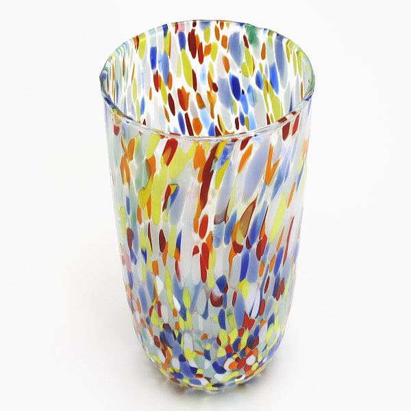 ベネチアンガラス 花瓶 ベネチアングラス ムラーノグラス フラワーベース ZECCHIN 【VENEZIA H22】FR352 CONICO カラフル 可愛い おしゃれ ガラス 花瓶 イタリア製イタリアの伝統工芸品 インテリア 花器 新築祝い 結婚祝い ギフト プレゼント 母の日 [2]