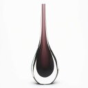 ベネチアングラス・ムラーノグラスの花瓶 アメジスト WAVE MURANO GLASS【GOCCIA-V11200006】おしゃれ ハンドメイド ガラス フラワ...