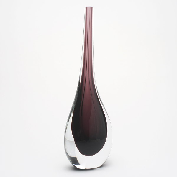 ベネチアングラス・ムラーノグラスの花瓶 アメジスト WAVE MURANO GLASS【GOCCIA-V11200006】おしゃれ ハンドメイド ガラス フラワーベース お祝い ギフト 新築祝い モダン オブジェ 置物 インテリア [2]