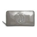 アルマーニ ジーンズ ARMANI JEANS 05V32 55 2T GRIGIO ラウンドファスナー長財布グレー 【c】【新品・未使用・正規品】