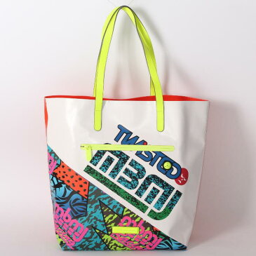 【売れ筋】MARC BY MARC JACOBS マークバイマークジェイコブス トートバッグ M0004443 101 ホワイトマルチ 取外し可能ポーチ付き 【新品・未使用・正規品】売れ筋