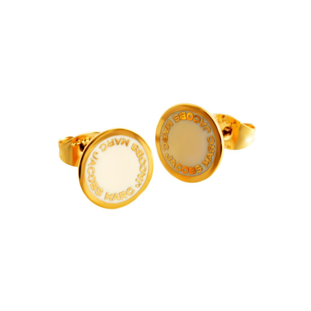 マークジェイコブス ピアス マークジェイコブス MARC JACOBS M0008544-106 Cream ロゴ ディスク エナメル スタッド ピアス Logo Disc Enamel Studs【AS】【新品・未使用・正規品】売れ筋