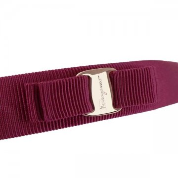 売れ筋 FERRAGAMOフェラガモ 340086 658361 ヘアバンド D.PK ピンクリボンヴァラカチューシャアクセサリ-【】【新品/未使用/正規品】