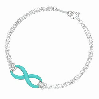 ティファニー TIFFANY&CO 39991659 インフィニティ ブレスレット エナメルブルー スモール 15cm アクセサリー