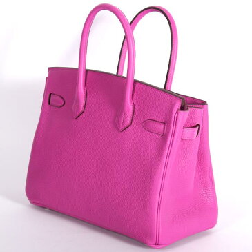 HERMES エルメス バーキン 30cm クレCRAIE（アイボリーベージュ系）/ マグノリア MAGNOLIA（ダークピンク系） トリヨンクレマンス バッグ Sac Birkin 30 Tauril Lon Clemence【新品・未使用・正規品】売れ筋