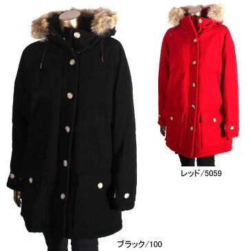 WOOLRICH ウールリッチ 中綿ウールジャケット WWCPS2818-UT1734 W'S WOOL TUNDRA PAR ウールツンドラパーカー ブラック/100 レッド/5059 コヨーテファー付きフード ダウンジャケット ダウンコート レディース 【E】【新品・未使用・正規品】