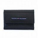 トミーヒルフィガー キーケース（メンズ） トミー ヒルフィガー TOMMY HILFIGER 31TL17X017 001 6連 キーケース ブラック メンズ レディース ユニセックス【新品・未使用・正規品】売れ筋