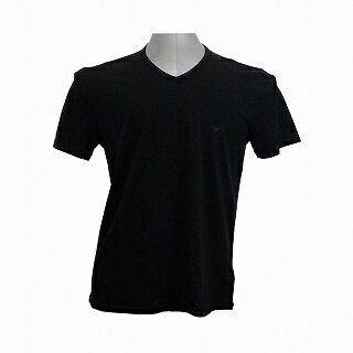 【単品1枚】エンポリオアルマーニ EMPORIO ARMANI 110856 CC722 21320 UNDERWEAR T-SHIRT 半袖Tシャツ　ブラック　Vネック【c】【新品・未使用・正規品】