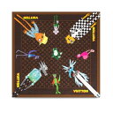 LOUIS VUITTON　ルイヴィトン　MP2954-3　スカーフ　ストール　ハンカチチーフ　バンダナ モノグラム　キャラクター　ヴァージルアブロー　マスクカバー　激レア入手困難限定【新品/未使用/正規品】