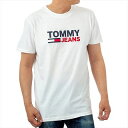 トミーヒルフィガー　TOMMY HILFIGER　DM0DM07843YBR 　Tシャツ　半袖　ホワイト【c】【新品/未使用/正規品】