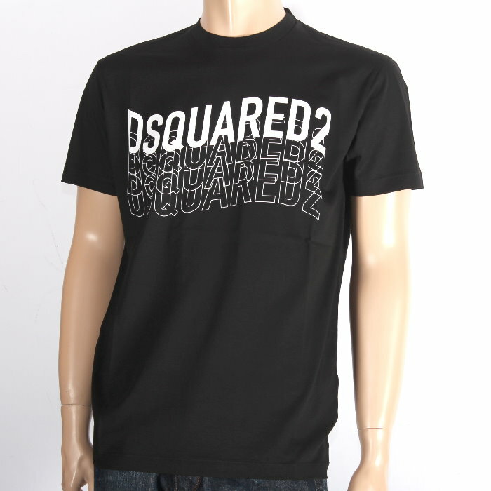 DSQUARED2　ディースクエアード　半袖Tシャツ　ブラック　S74GD0829 S22427 900　メンズ 【新品・未使用・正規品】売れ筋