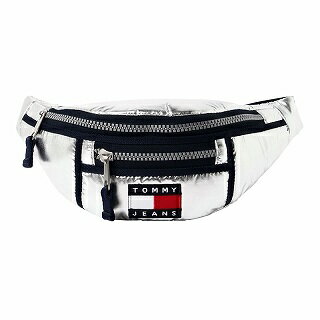 トミーヒルフィガー　TOMMY HILFIGER　AW0AW09109PE6　ボディバッグ　ウエストポーチ　シルバー【c】【新品/未使用/正規品】