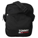 トミーヒルフィガー　TOMMY HILFIGER　AM0AM07500BDS　ショルダーバッグ　ブラック　サコッシュ斜め掛け【c】【新品/未使用/正規品】