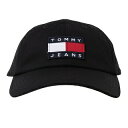 トミーヒルフィガー　TOMMY HILFIGER　AM0AM07532BDS　キャップ　ブラック　帽子【c】【新品/未使用/正規品】