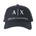 アルマーニ エクスチェンジ ARMANI EXCHANGE 954039 CC513 00936 AX A/X ロゴ 刺繍 ベースボールキャップ 帽子 ネイビー【c】【新品/未使用/正規品】