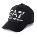 エンポリオアルマーニ EMPORIO ARMANI EA7 イーエーセブン　275916 1P104 00020　CAP　ブラック　キャップ帽子【c】【新品・未使用・正規品】