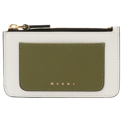 マルニ MARNI PFMO0025U1 LV520 Z502N カラーブロック カードケース コインケース フラグメントケース グリーン/ホワイト レディース ユニセックス【r】【新品/未使用/正規品】のサムネイル