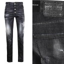 DSQUARED2 ディースクエアード ボタンフライジーンズ COOL GUY JEAN S71LB0977 S30503 900 クール ガイ ストレッチデニム ブラック メンズ 売れ筋