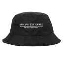 アルマーニエクスチェンジ　ARMANI EXCHANGE　954700 2R125 00020　ハット　ブラック AX A/X ロゴ 帽子【c】【新品/未使用/正規品】