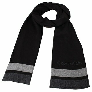 カルバンクライン CALVIN KLEIN CK200043 001 マフラー ブラック【c】【新品/未使用/正規品】