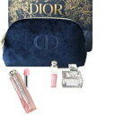 DIOR　ディオール ホリデー オファー ポーチ　4点セット　限定　クリスマス　リップグロウバーム001口紅　リップグロス　アディクト　リップマキシマイザーミスディオール　ブルーミングブーケ　5mlトワレ　dior-gift-2022-2　コスメ ギフト コフレ【新品/未使用/正規品】