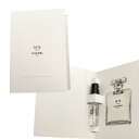 CHANEL シャネル No.5 n°5 LEAU ローナンバーファイブ オードトワレット EDT 1.5ml （ヴァポリザター）サンプル試供品 お試しトワレ ミニ香水パルファム パフューム スプレー chanel-sample-no5leau 化粧品 コスメ メイク【新品/未使用/正規品】