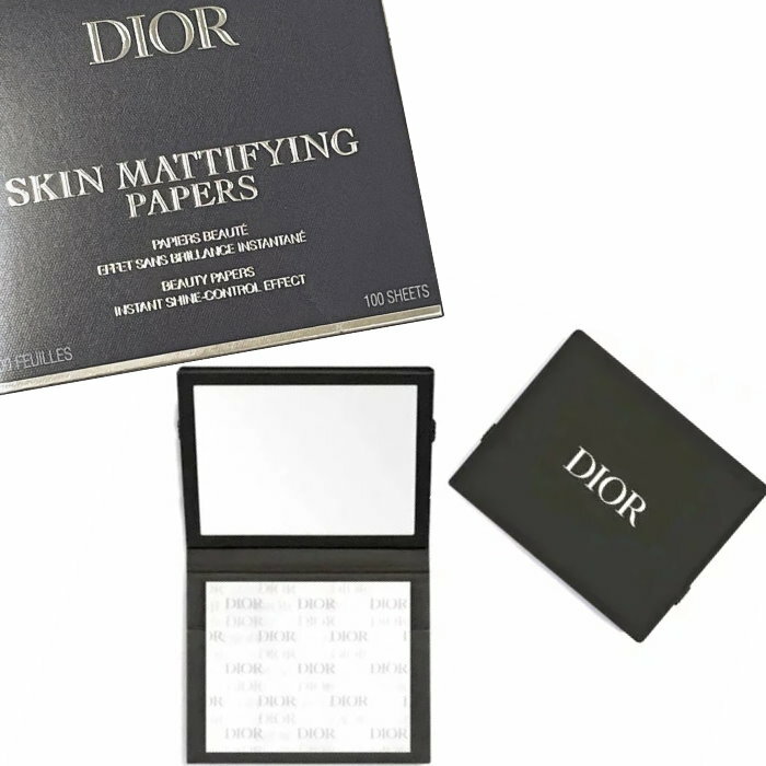 DIOR　ディオール ビューティー スキン マティファイング ペーパー　オイルコントロールティッシュ　あぶらとり紙　限定　dior-SKIN-PAPERS　ミラー　鏡　SKIN　MATTIFYING　PAPERS　　ギフトコスメ化粧 